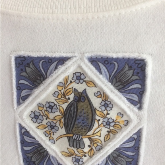 XL George Birds/Flowers Patchwork Sweatshirt - Picture 3 of 7